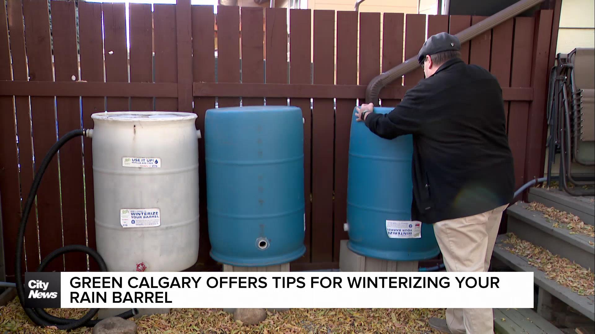 Green Calgary offers tips for winterizing your rain barrels