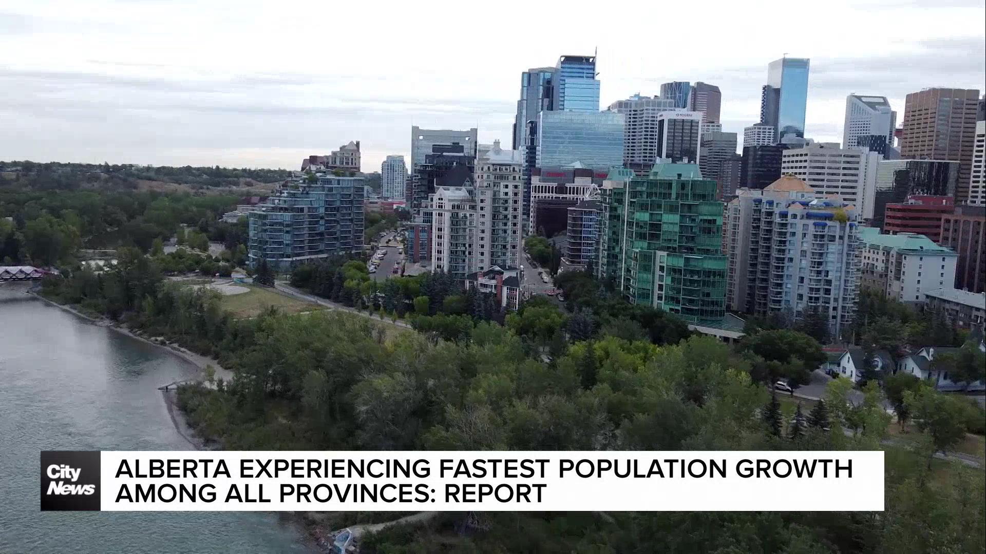 Alberta experiencing fastest growing population among all provinces; report