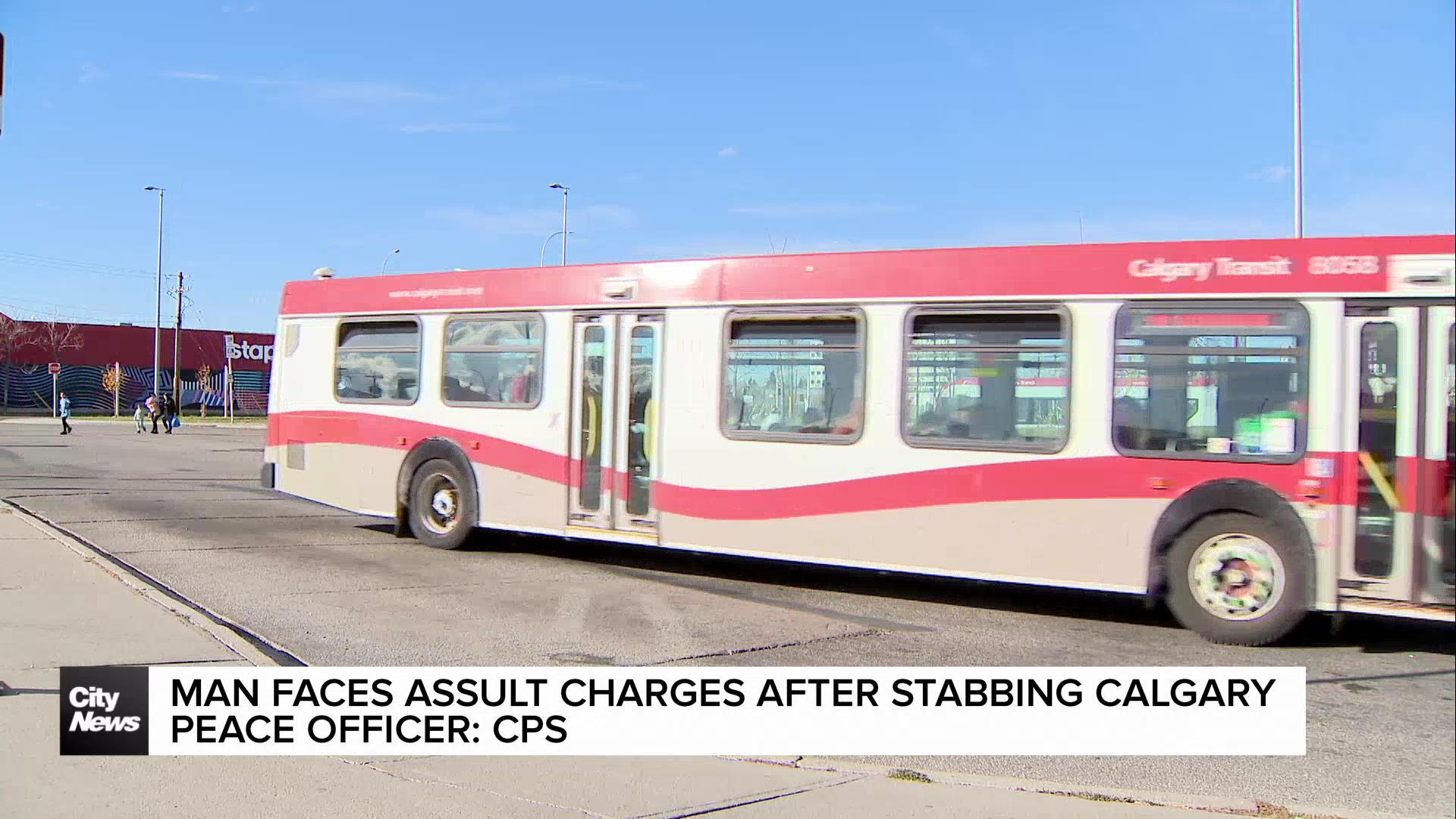 Man faces assault charges after stabbing Calgary Peace Officer