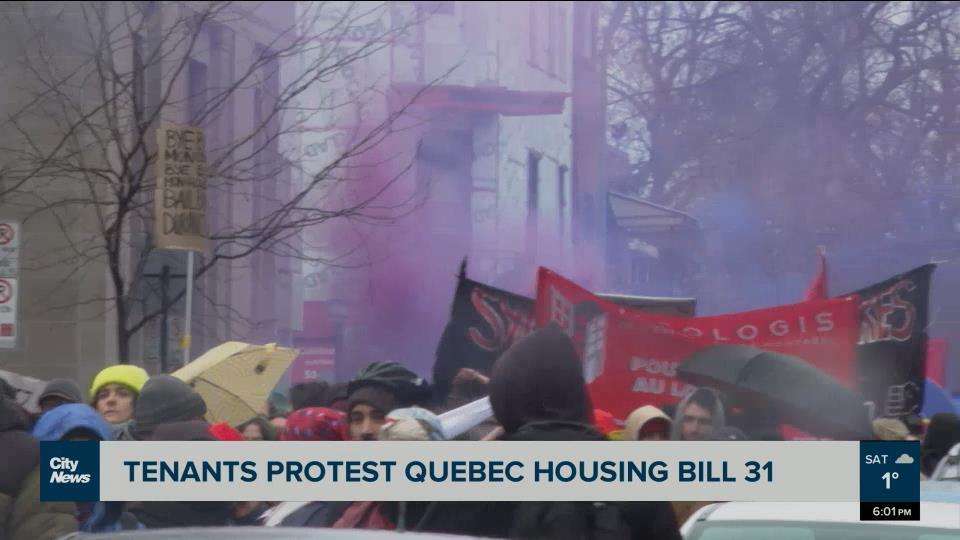Montreal tenants continue to protest Quebec Bill 31