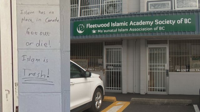 Surrey mosque fears escalation after weekend vandalism