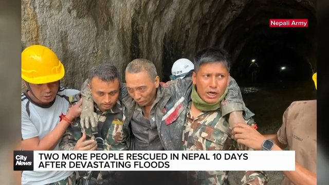 2 more people rescued in Nepal, 10 days after catastrophic flood