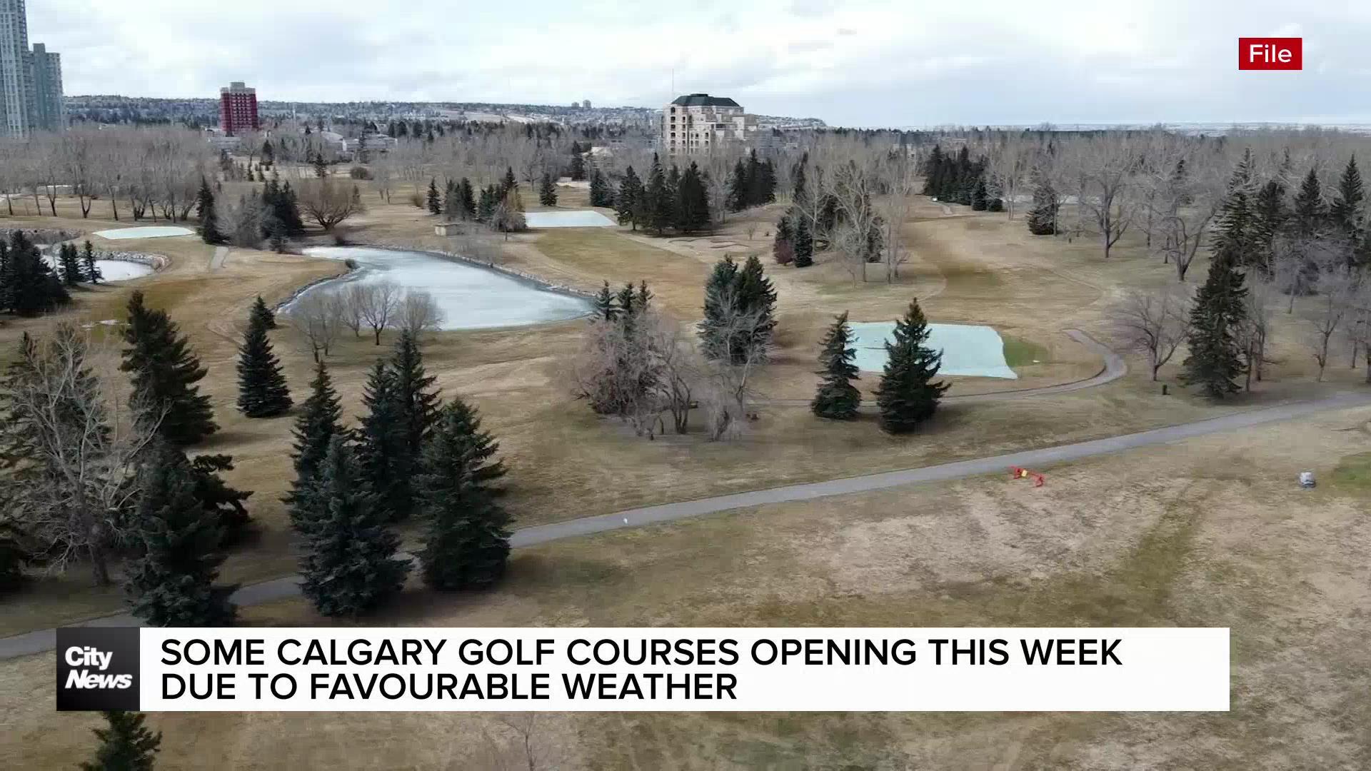 Calgarians will be able to golf this week as temperatures rise