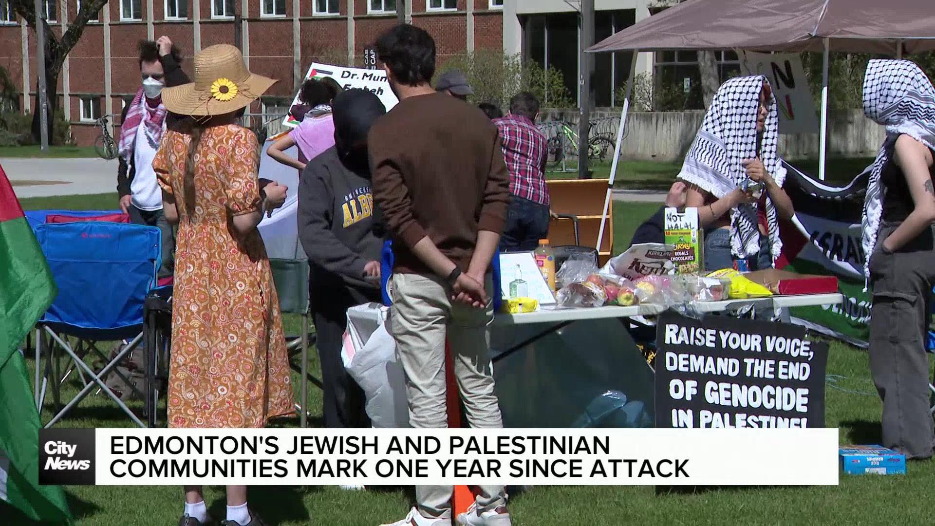 Edmonton's Jewish and Palestinian communities mark one year anniversary of attack