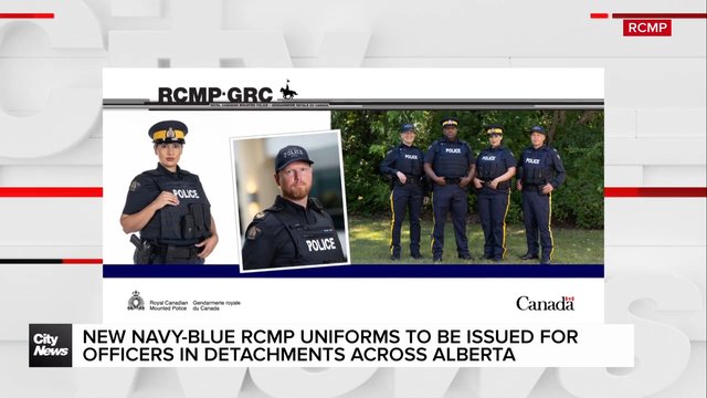 New navy-blue RCMP uniforms to be issued for officers in detachments across Alberta