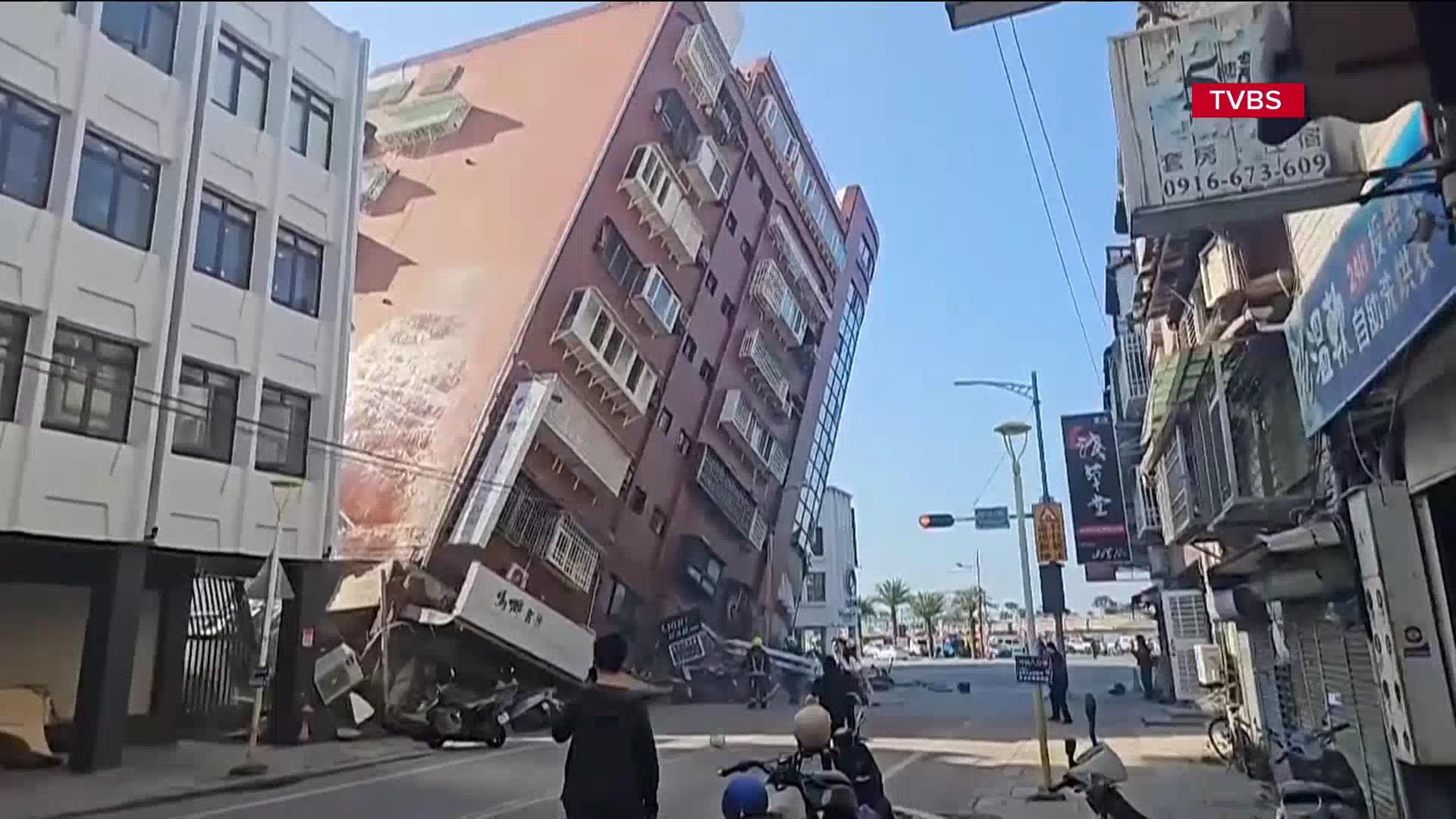 Strongest earthquake in a quarter century rocks Taiwan