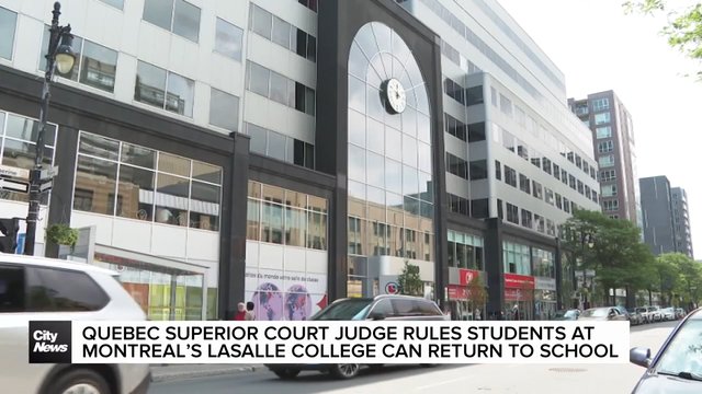 Students at Montreal’s LaSalle College can return to school