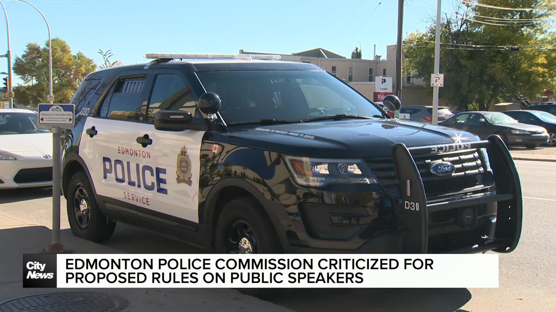 Edmonton Police Commission changing speakers policy
