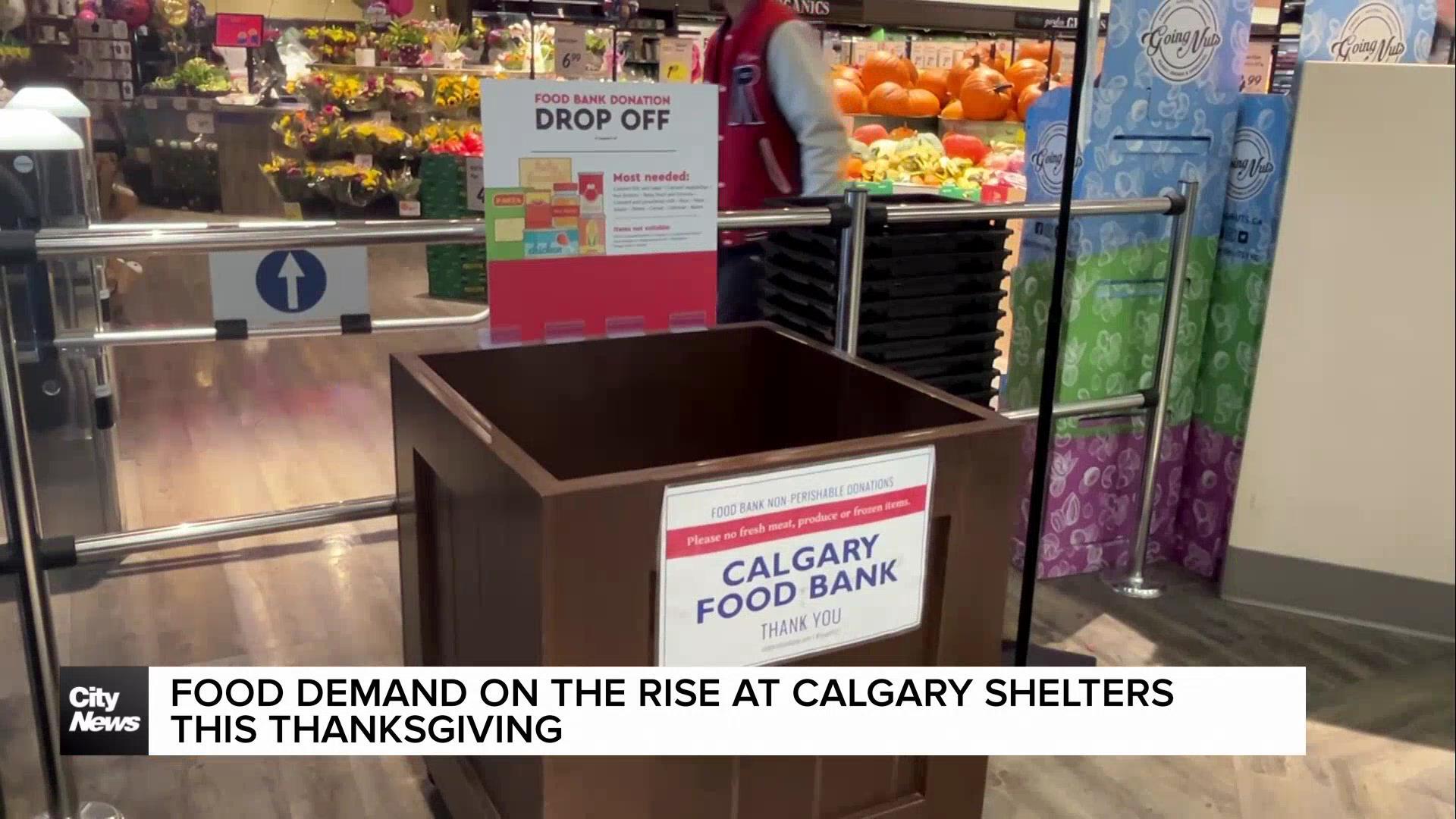 Food demand at Calgary shelters on the rise this Thanksgiving