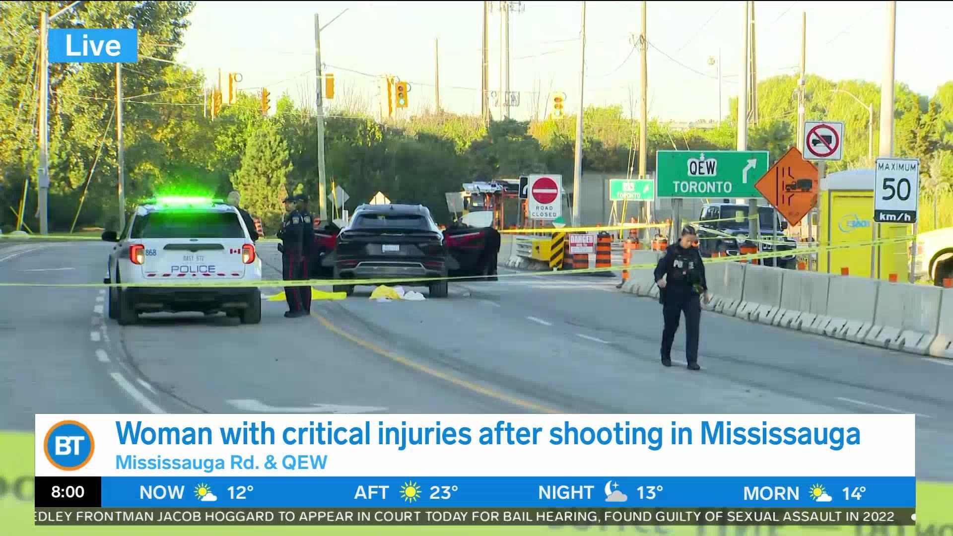 Witness describes chaotic scene after woman shot in Mississauga