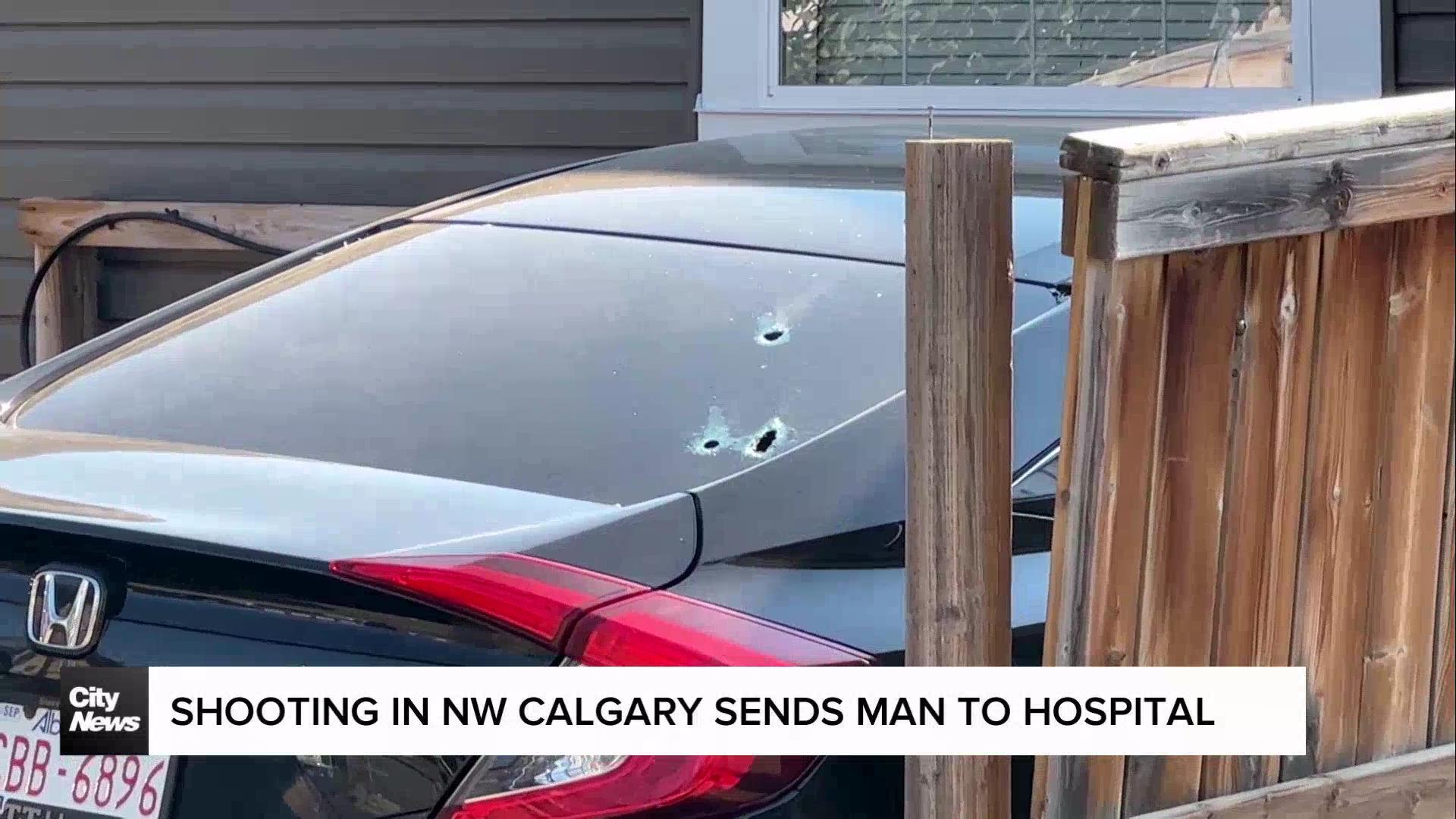 Shooting in NW Calgary sends man to hospital