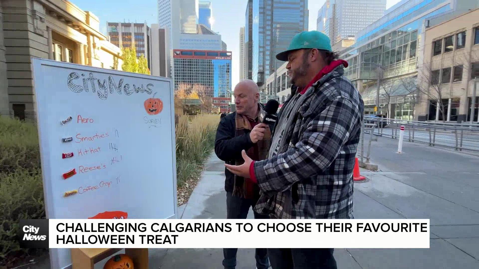 Challenging Calgarians to choose their favourite Halloween treat