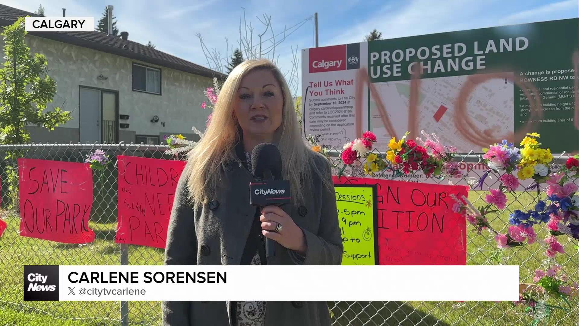 Residents of Bowness fight to save park from affordable housing development in Calgary