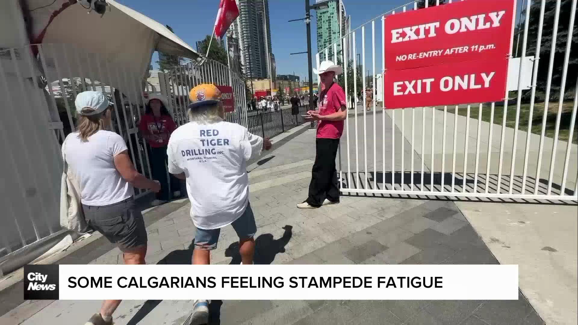 Some Calgarians feeling Stampede fatigue