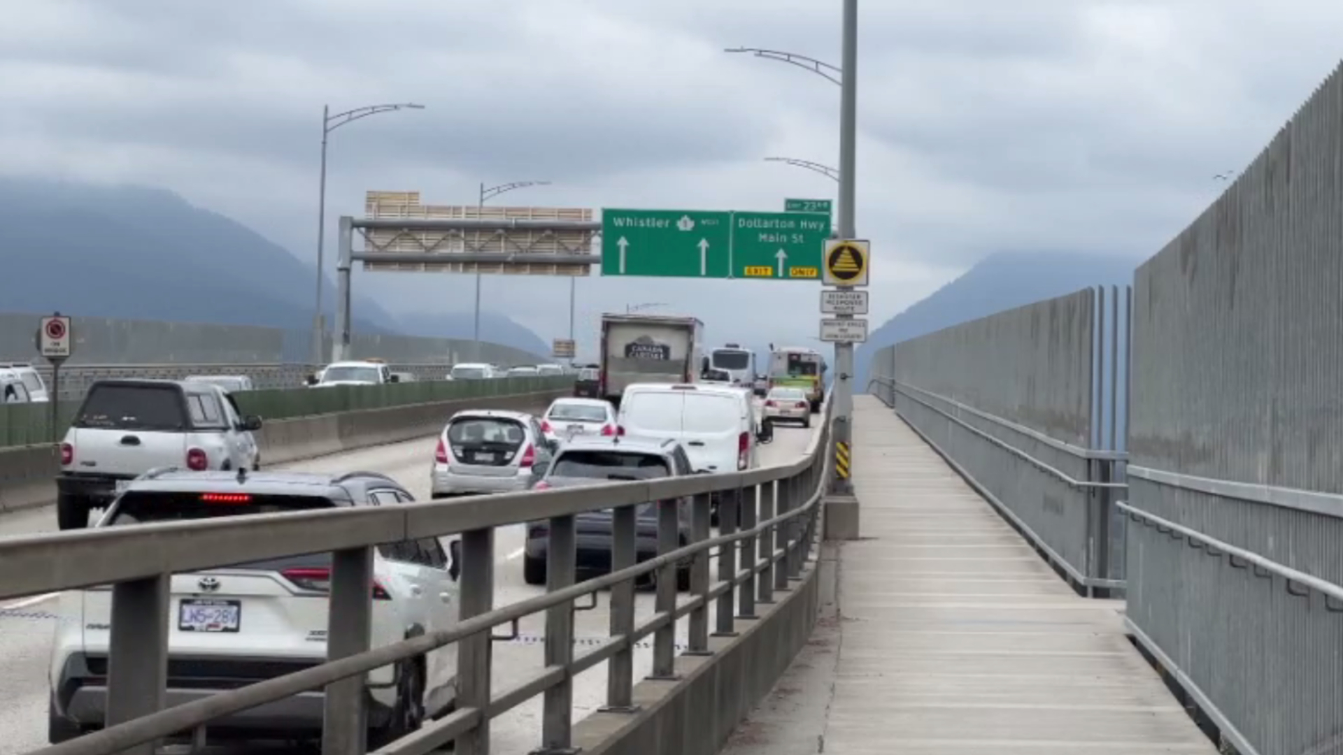 North Vancouver RCMP investigating after wire hung across bike path