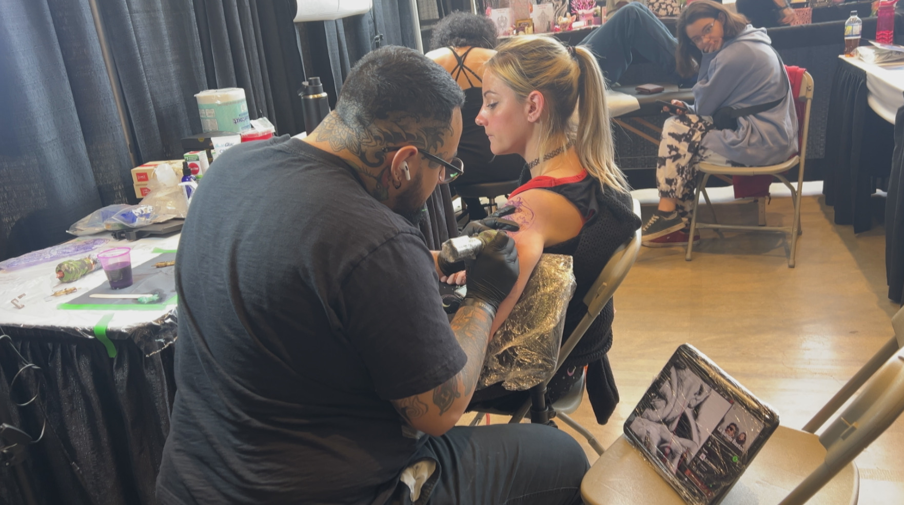 Hundreds of artists set up shop at The Winnipeg Tattoo show