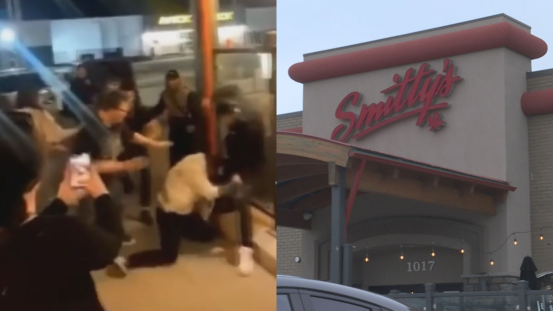 Violent stabbing at Winnipeg Smitty’s captured on video