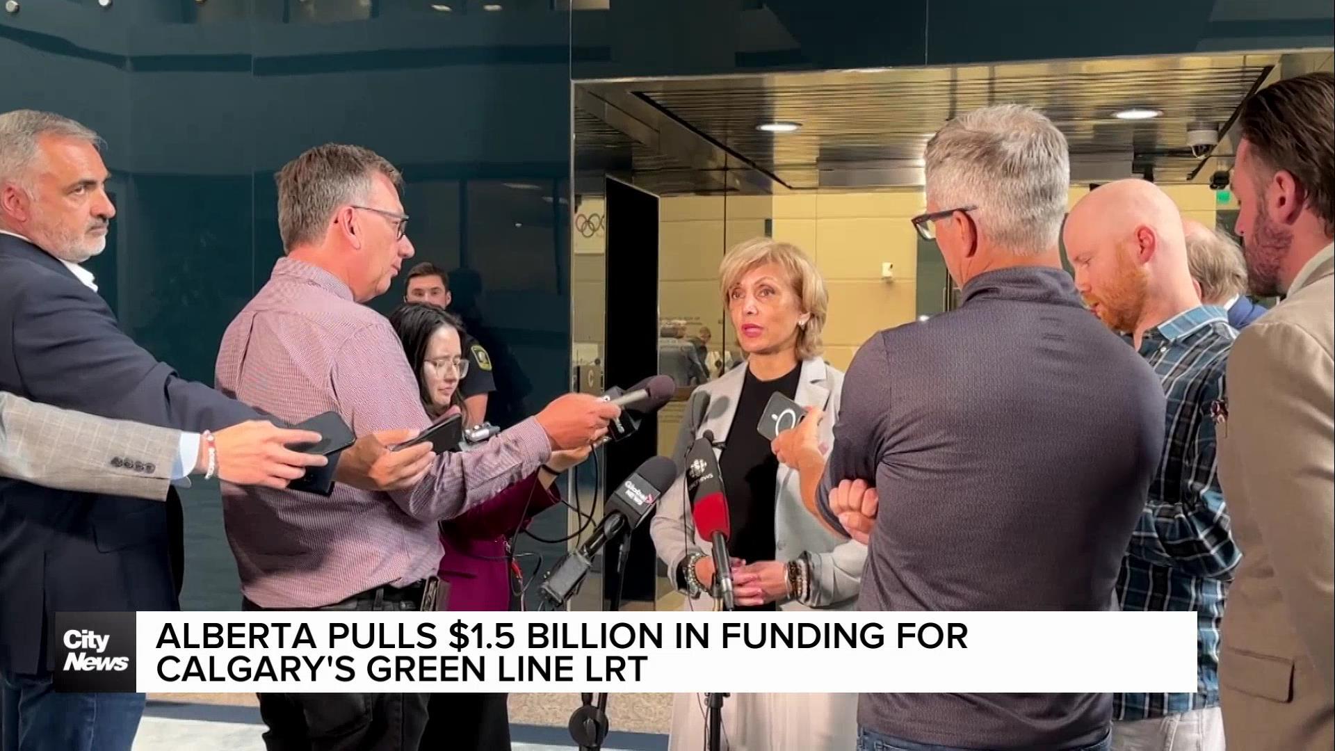 Alberta pulls funding for Calgary’s Green Line LRT