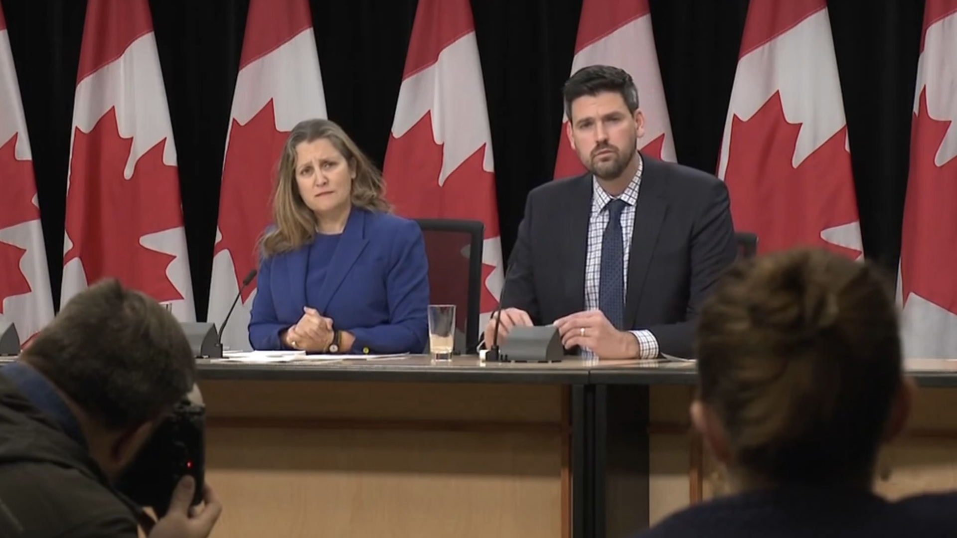 Freeland refusing to talk deficit