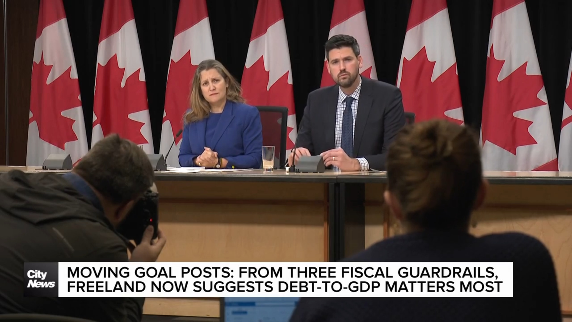 Freeland refusing to talk deficit