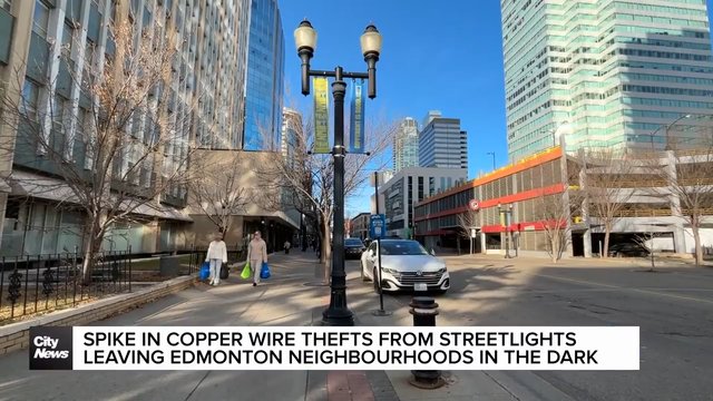 Edmonton copper wire thieves target streetlights, internet, TV cables