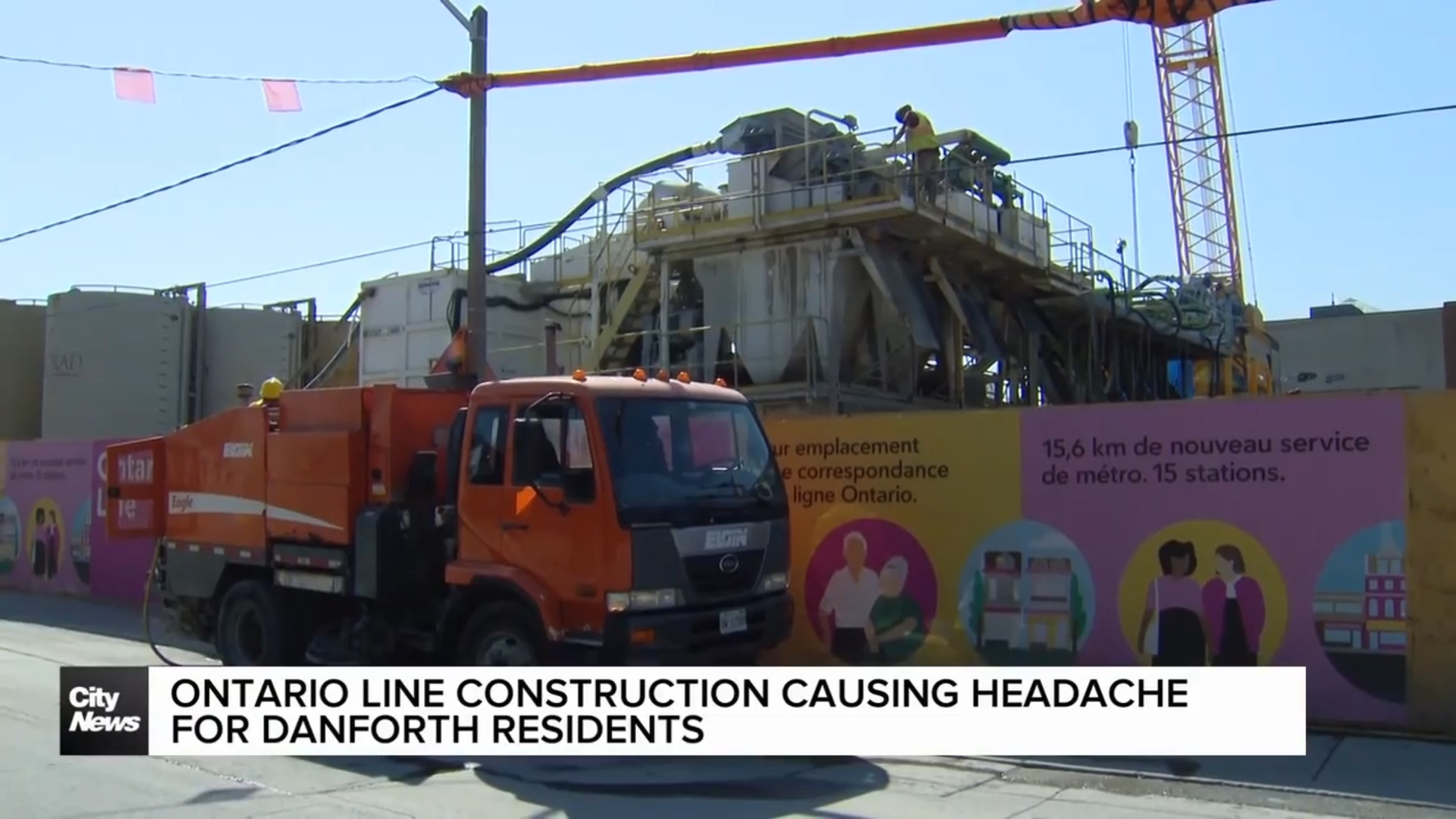 Ontario Line construction causing headache for Danforth Residents