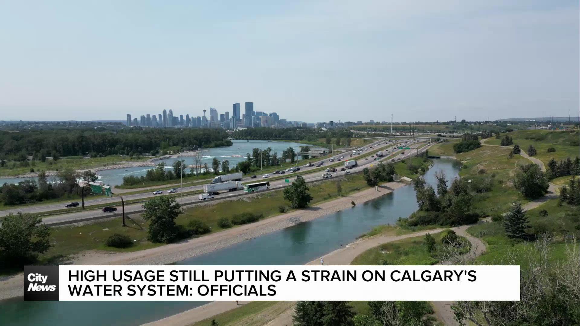 High usage still putting a strain on Calgary's water system: officials