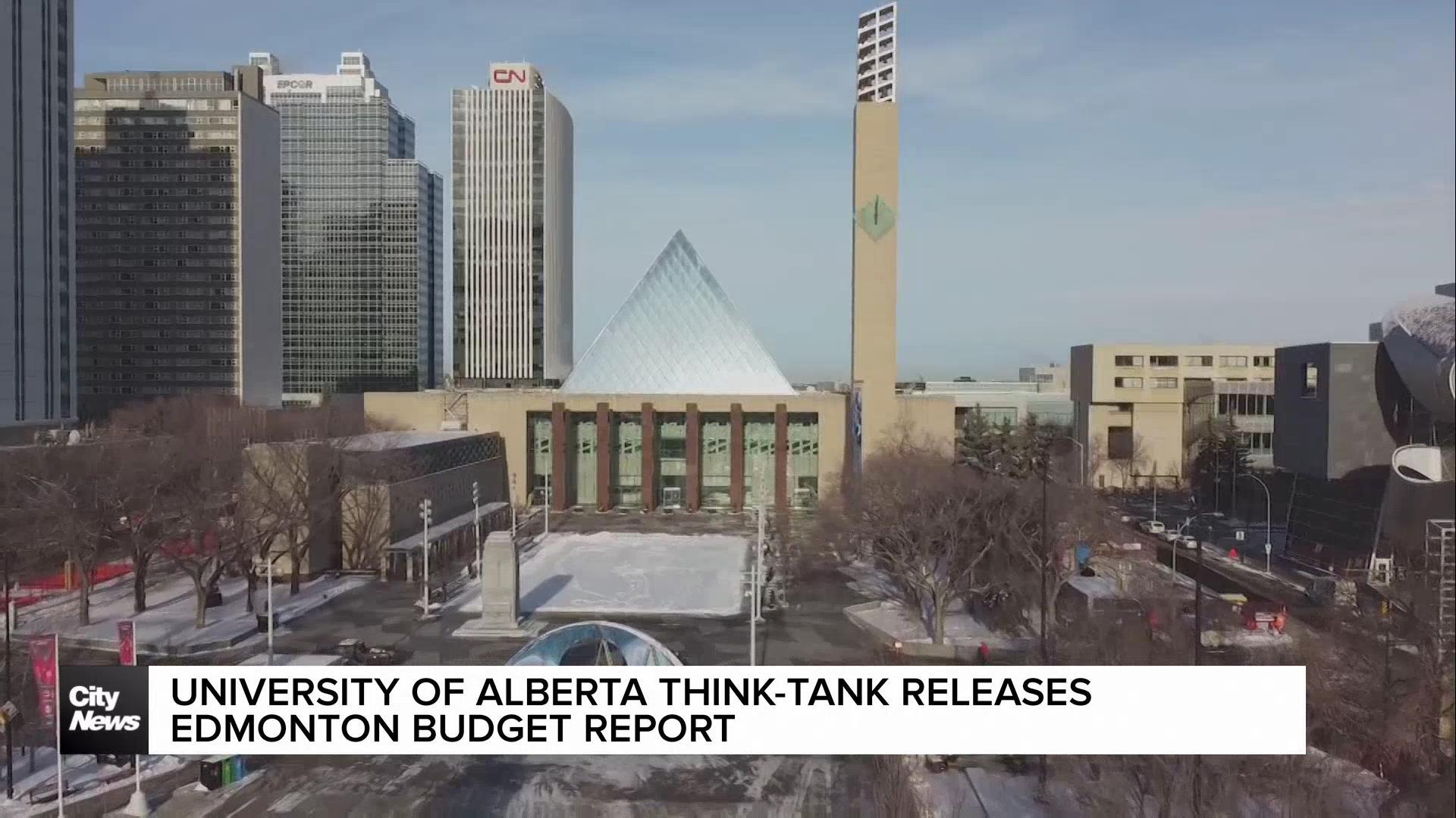 University of Alberta think-tank releases Edmonton budget report