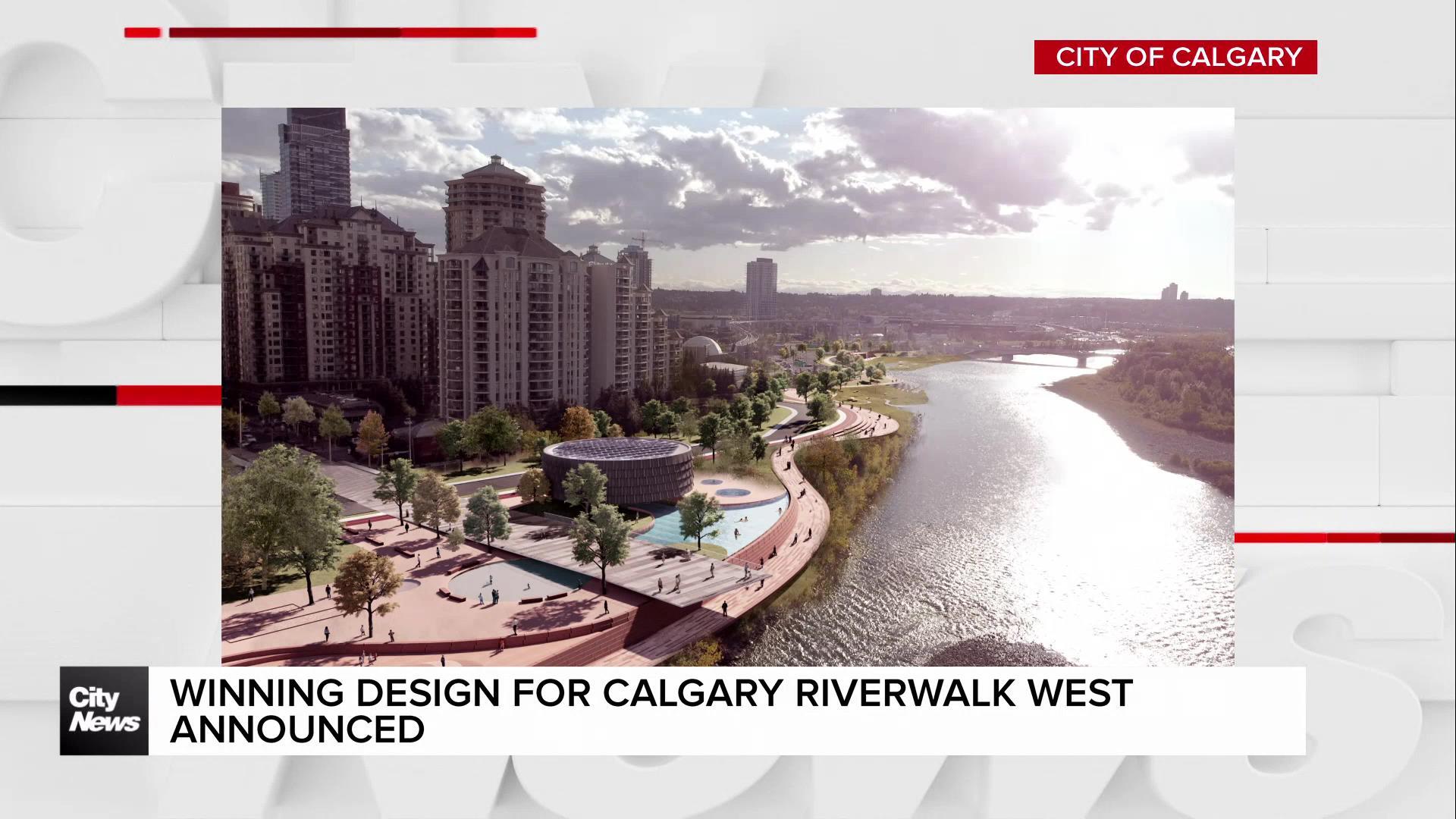 Winning design for Calgary RiverWalk West announced