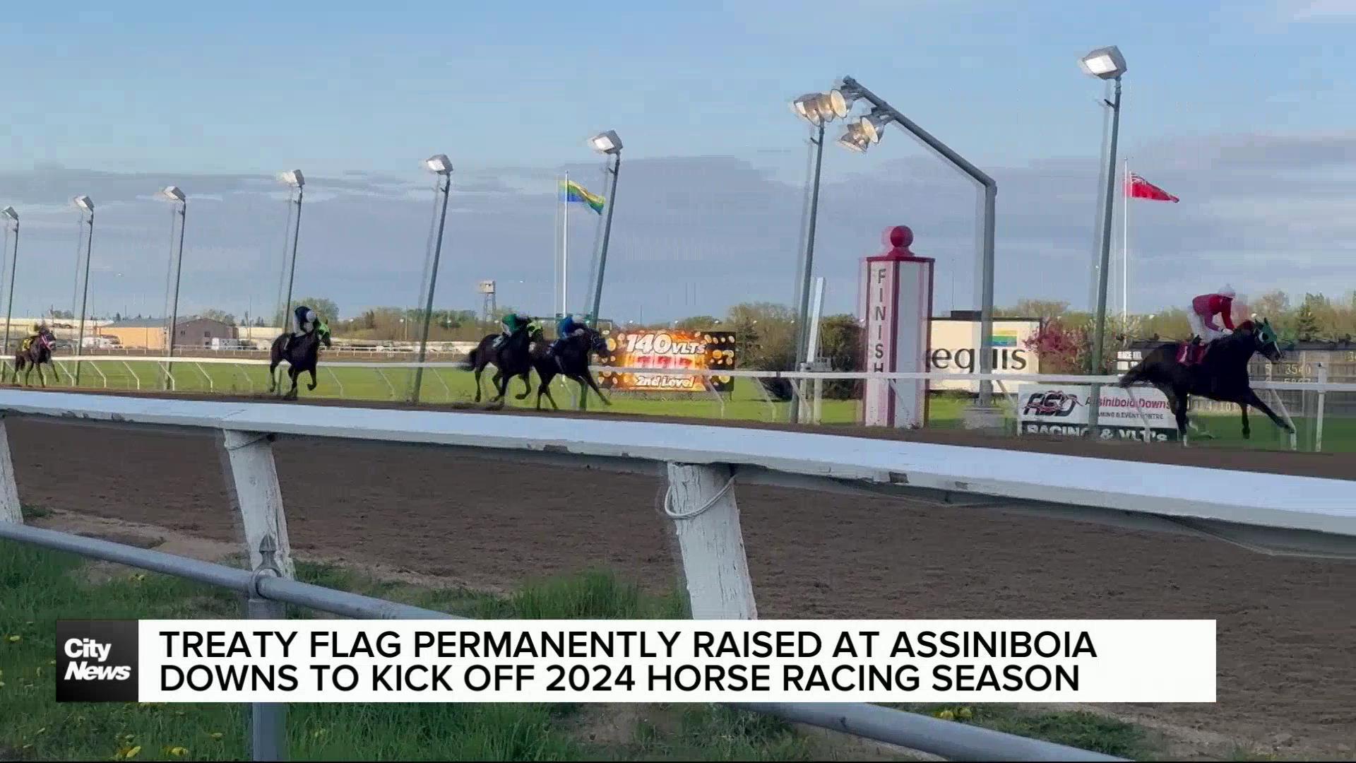 Treaty One Flag permanently raised at Assiniboia Downs