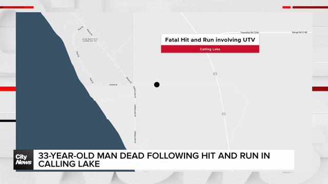 33-year-old man dead following hit and run in Calling Lake
