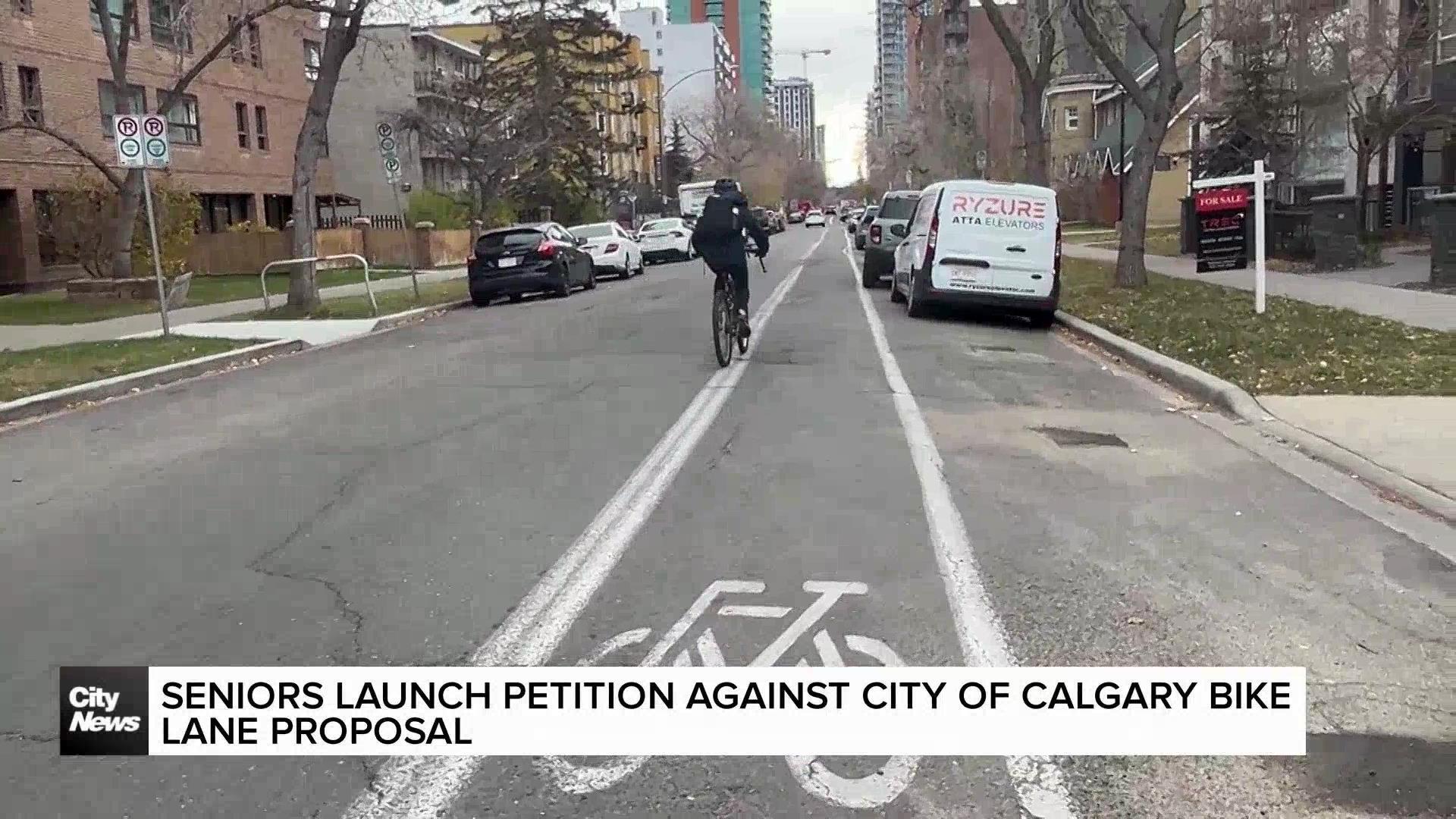 Seniors launch petition against City of Calgary bike lane proposal