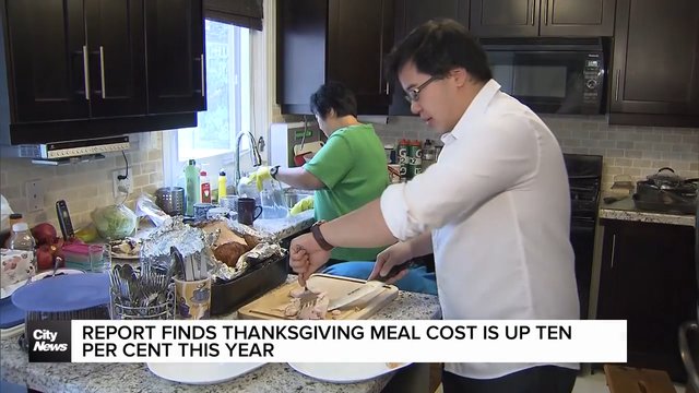Report finds Thanksgiving meal cost is up ten percent this year