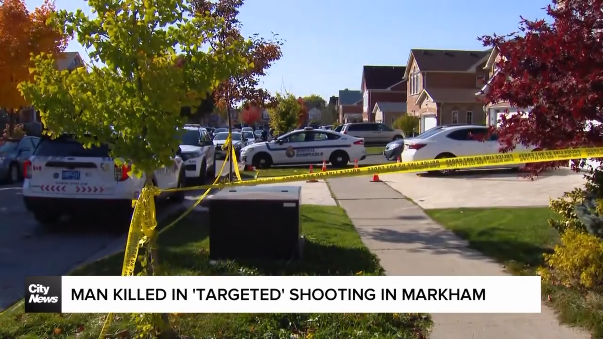 Man killed in 'Targeted' shooting in Markham