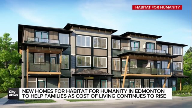 New homes from Habitat for Humanity in Edmonton to help families as cost of living continues to rise