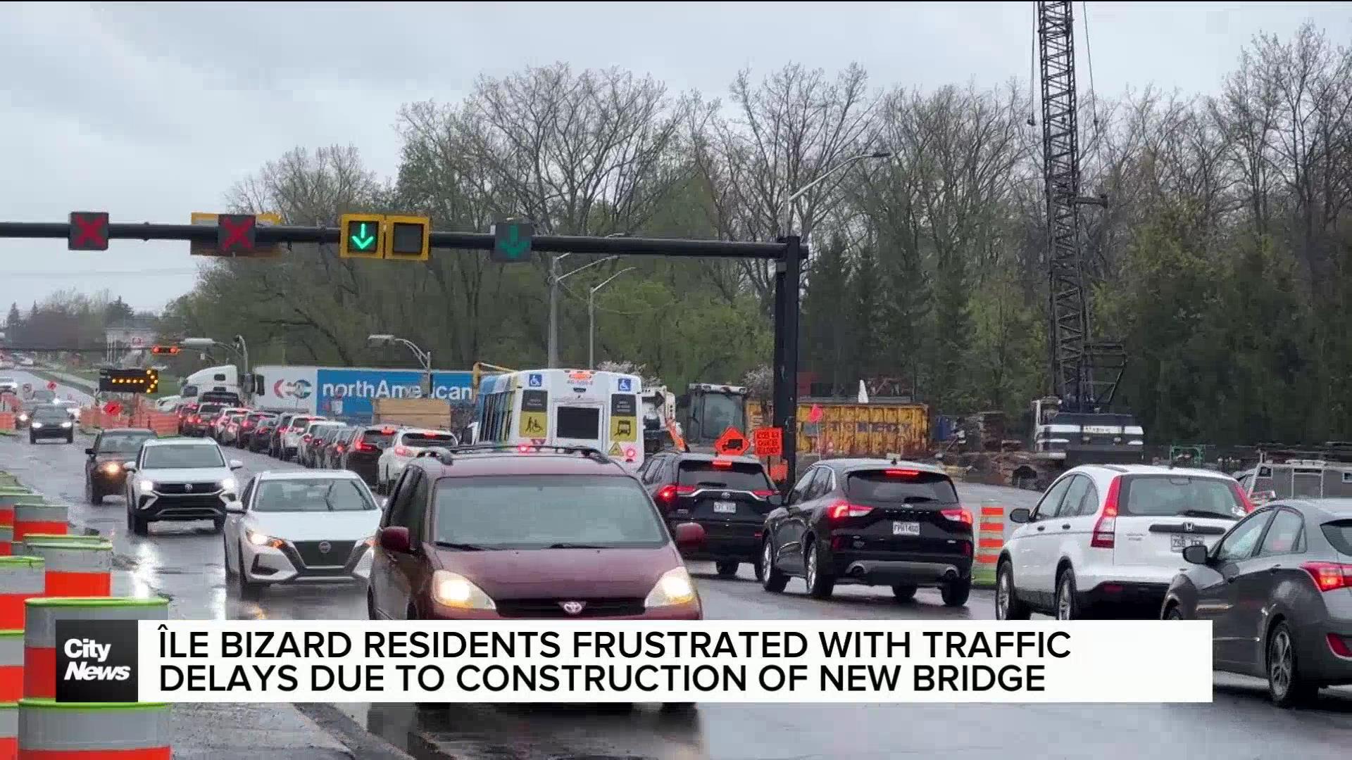 Residents of Île Bizard frustrated amid construction of new bridge