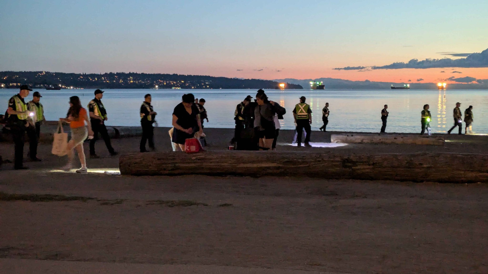 Vancouver police beach sweeps