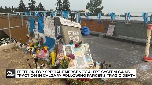Petition for special emergency alert system gains traction in Calgary following Parker’s tragic death