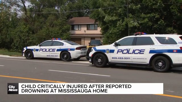 Child critically injured after reported drowning at Mississauga home