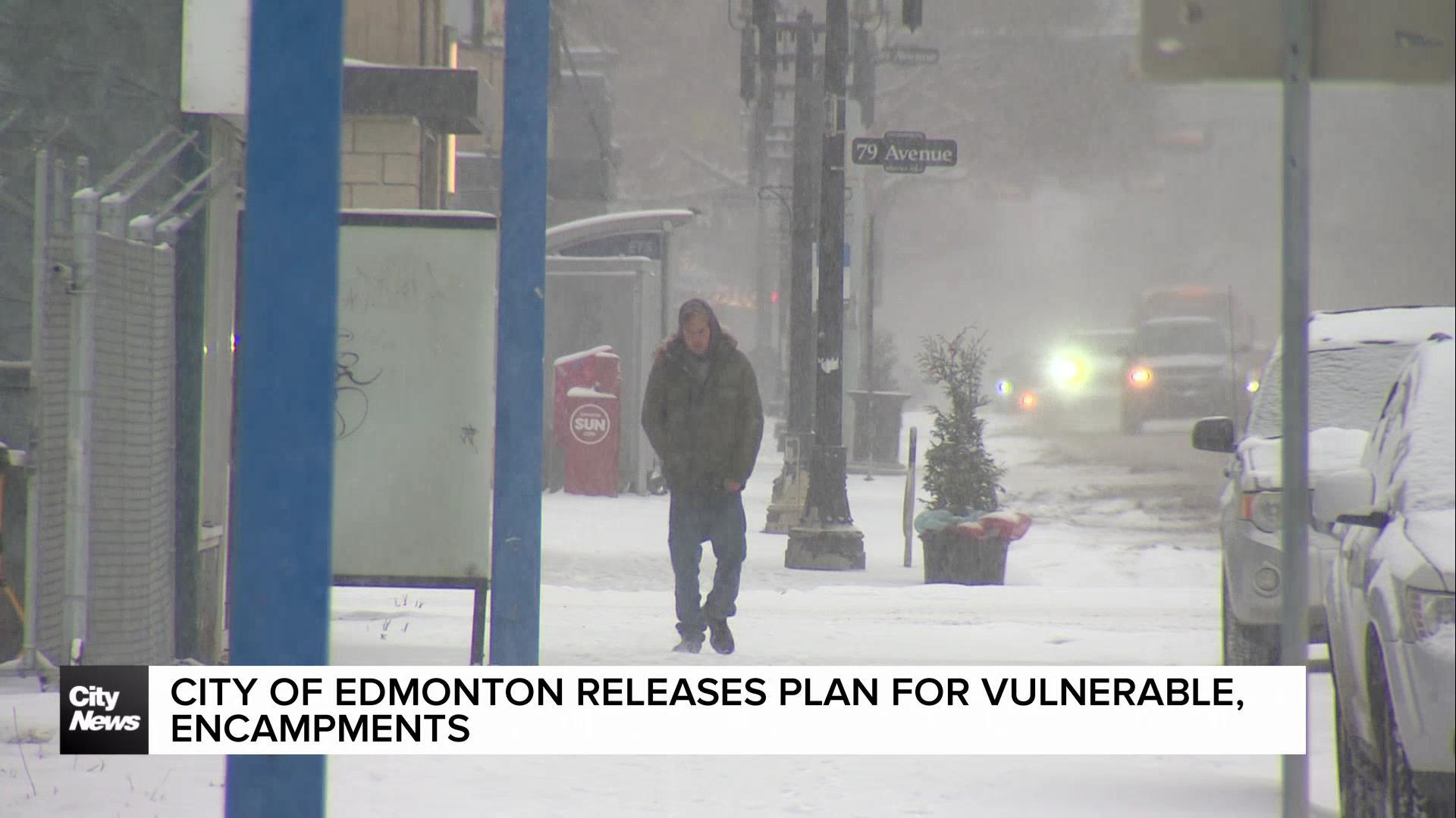 City of Edmonton releases plan to help vulnerable, take down encampments