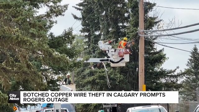 Botched copper wire theft in Calgary prompts Rogers outage
