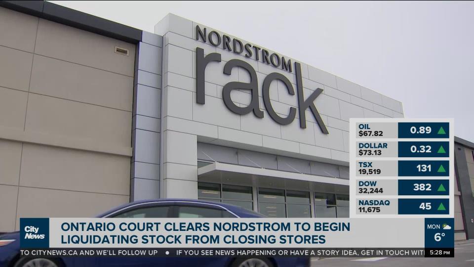 Ontario court permits Nordstrom Canada to liquidate closing stores