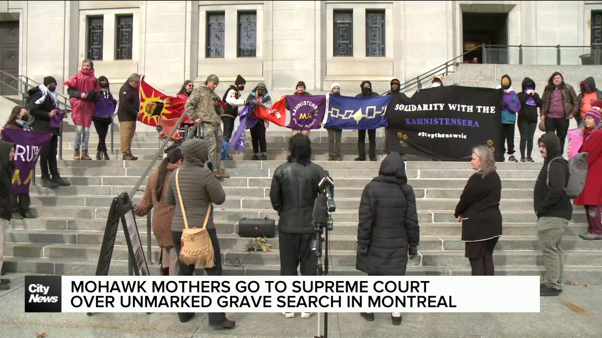 Mohawk Mothers at Supreme Court for investigation into unmarked graves