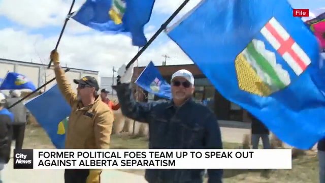 Two political foes are teaming up to convince voters to keep Alberta in Canada