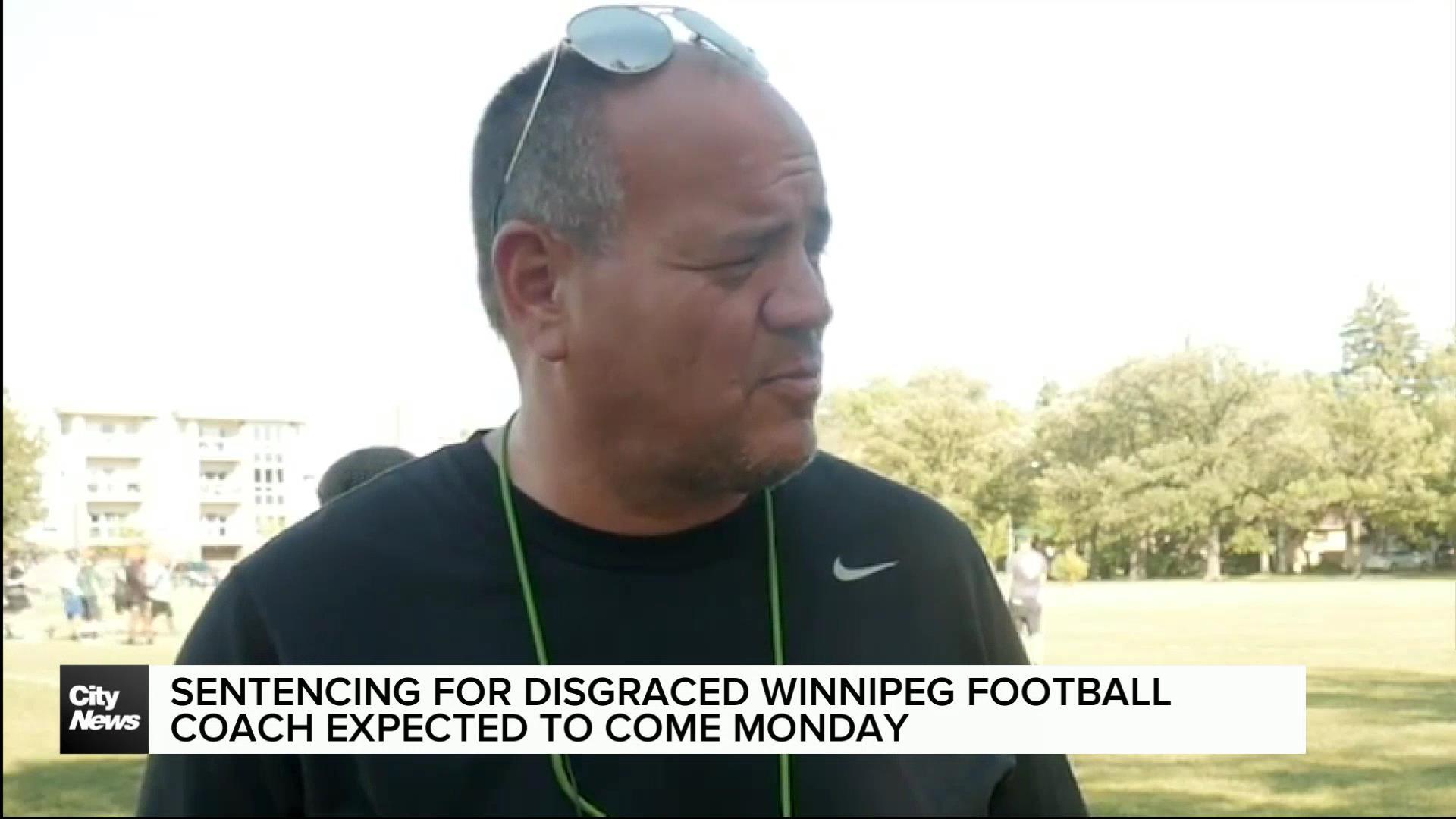 Sentence for disgraced Winnipeg football coach expected Monday