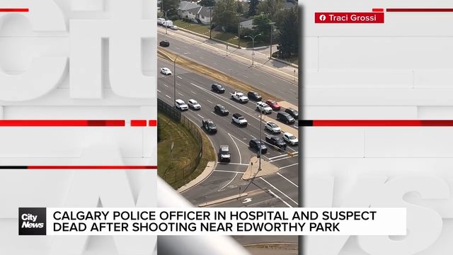Calgary police officer in hospital and suspect dead after shooting near Edworthy Park