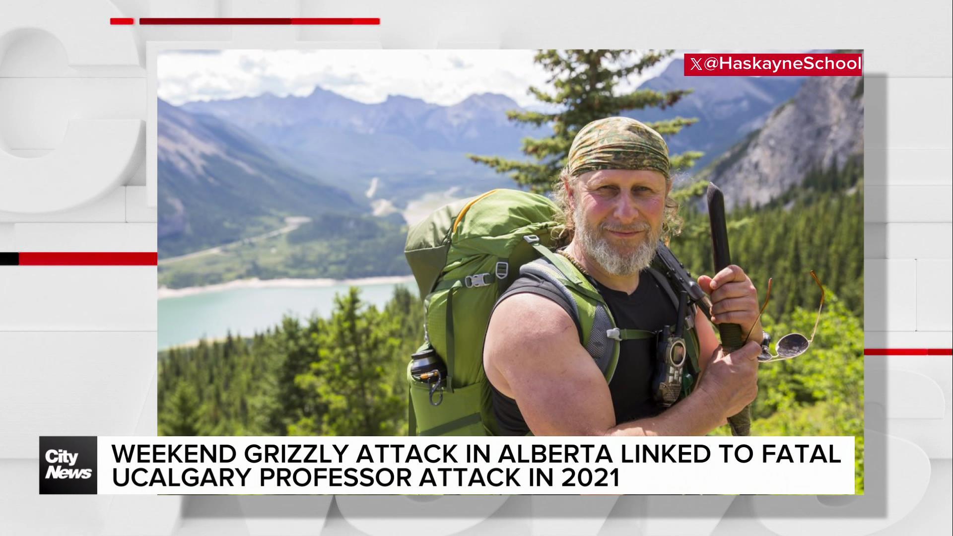 Weekend grizzly attack in Alberta linked to fatal UCalgary professor attack in 2021