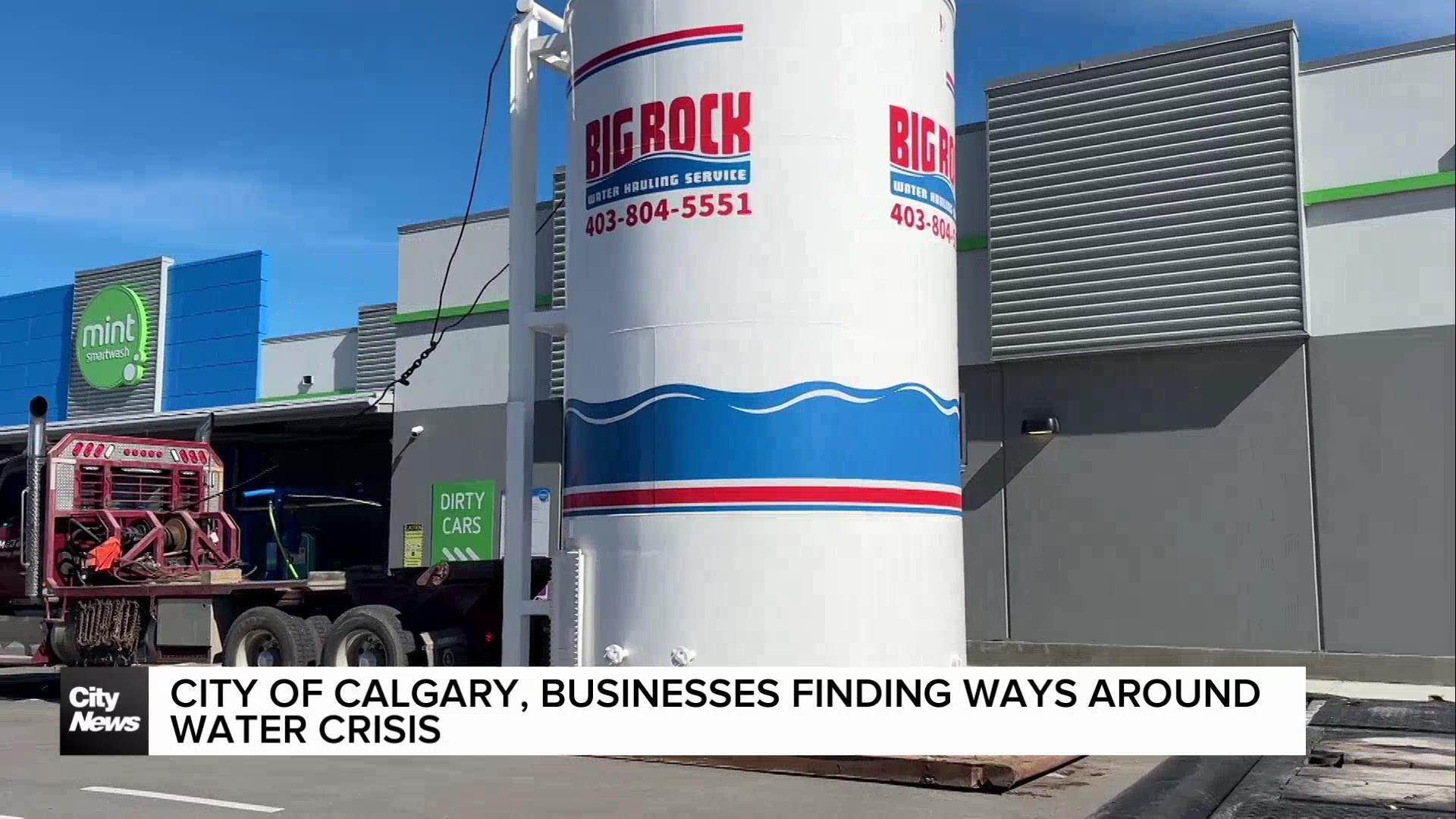 City of Calgary, businesses finding ways around water crisis