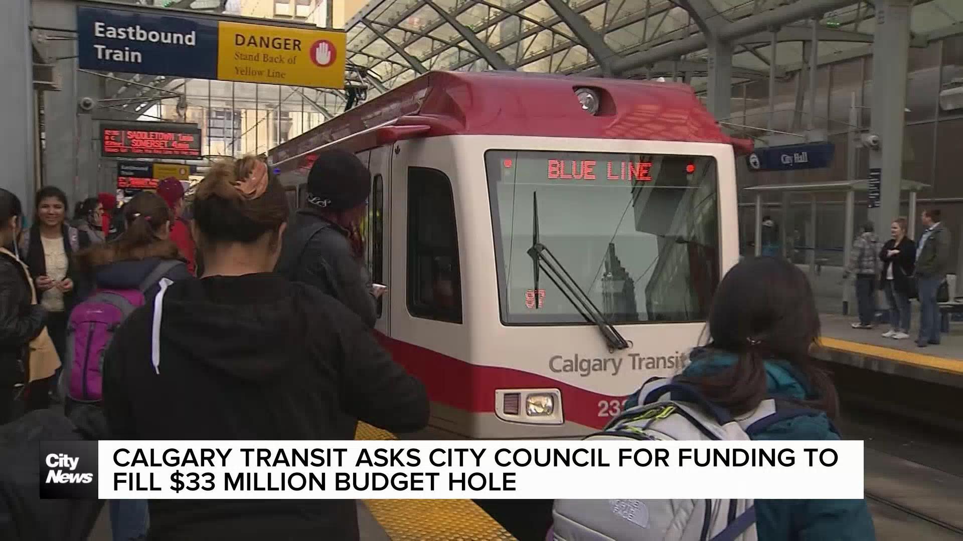 Calgary Transit asks council for money to fill $33 million budget shortfall