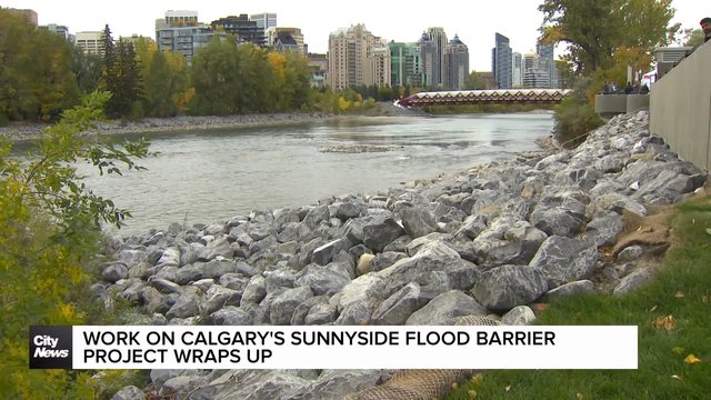 Work on Calgary's Sunnyside Flood Barrier project wraps up